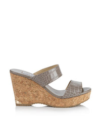 Mules compensées Parker 100 en cuir - Sand