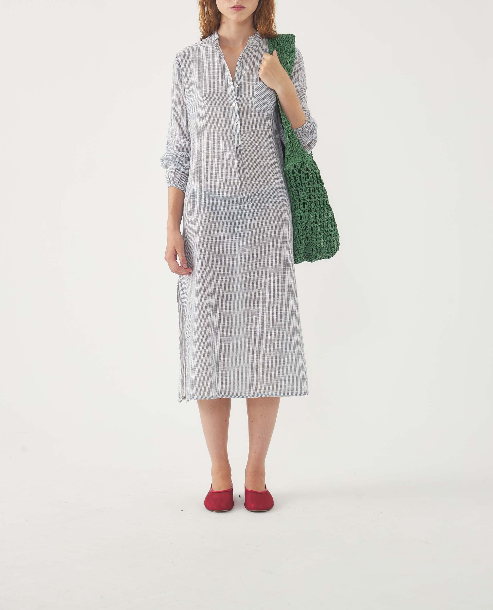 BLUE PAROS DRESS