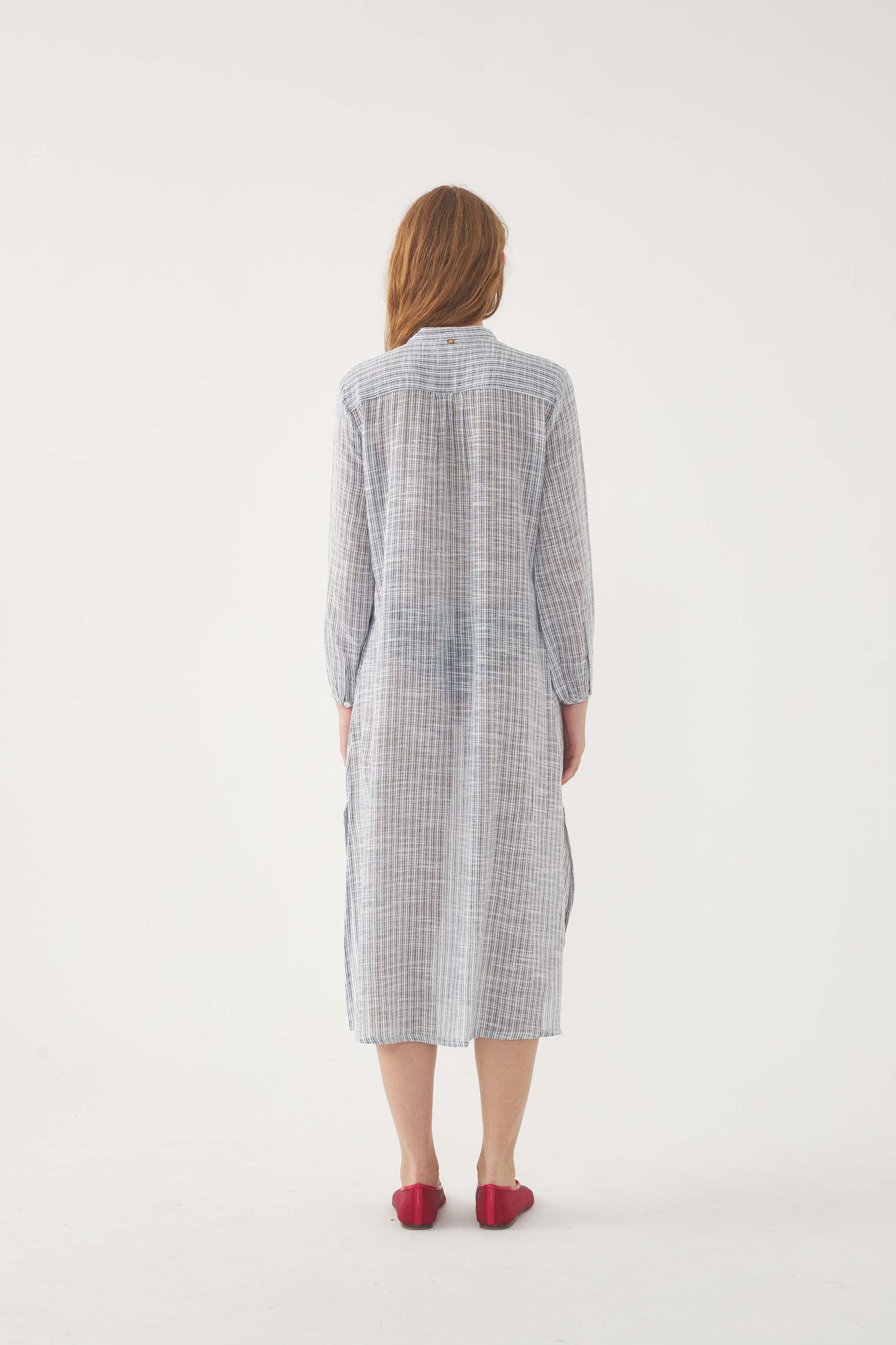 BLUE PAROS DRESS