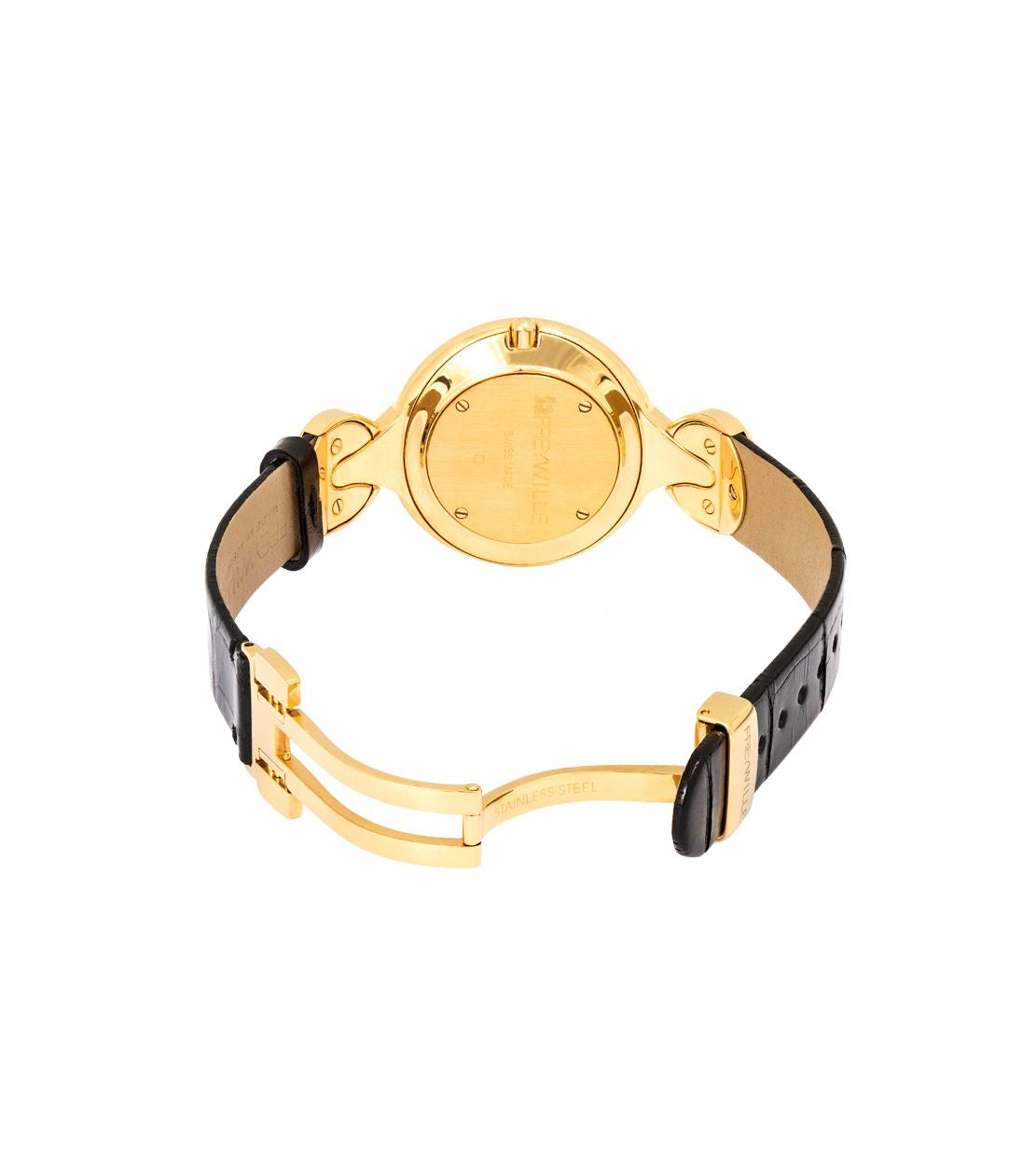 Montre Helena en émail et décoré à l'or - Rouge & rose & bleu