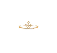 "Passion" ring in 18K yellow gold set with diamonds - Yellow gold
