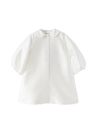 Overcoat In White Mikado