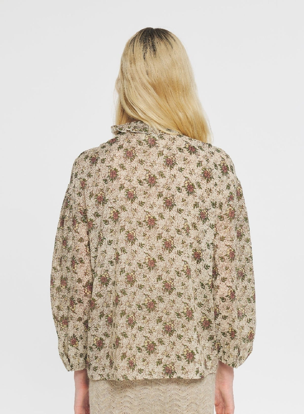 Blouse imprimée Paula - Cream