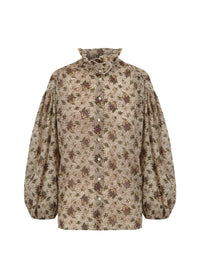 Blouse imprimée Paula - Cream