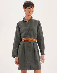 23qty NEW  / Ceinture Paulette en cuir -  Camel