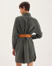 23qty NEW  / Ceinture Paulette en cuir -  Camel