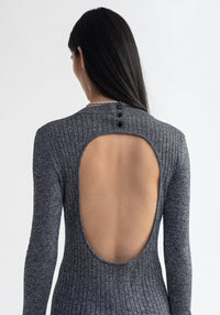 Robe midi Pavlova côtelée et scintillante - Storm