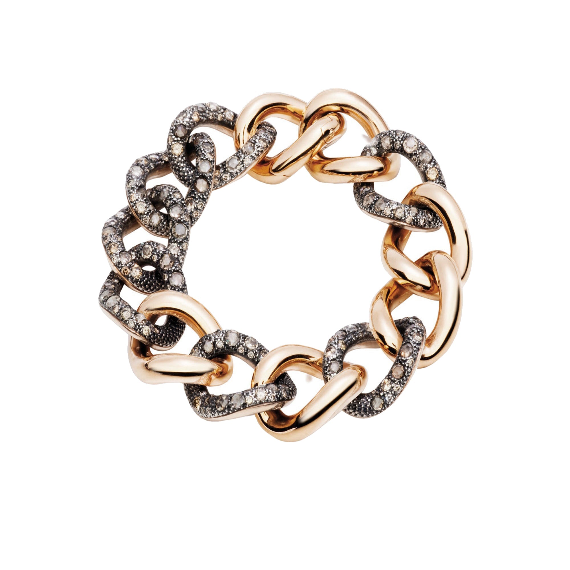 Bracelet Catene en Or rose 18K & Diamant