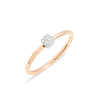 Nudo Solitaire Bracelet in 18K Pink & White Gold & Diamond