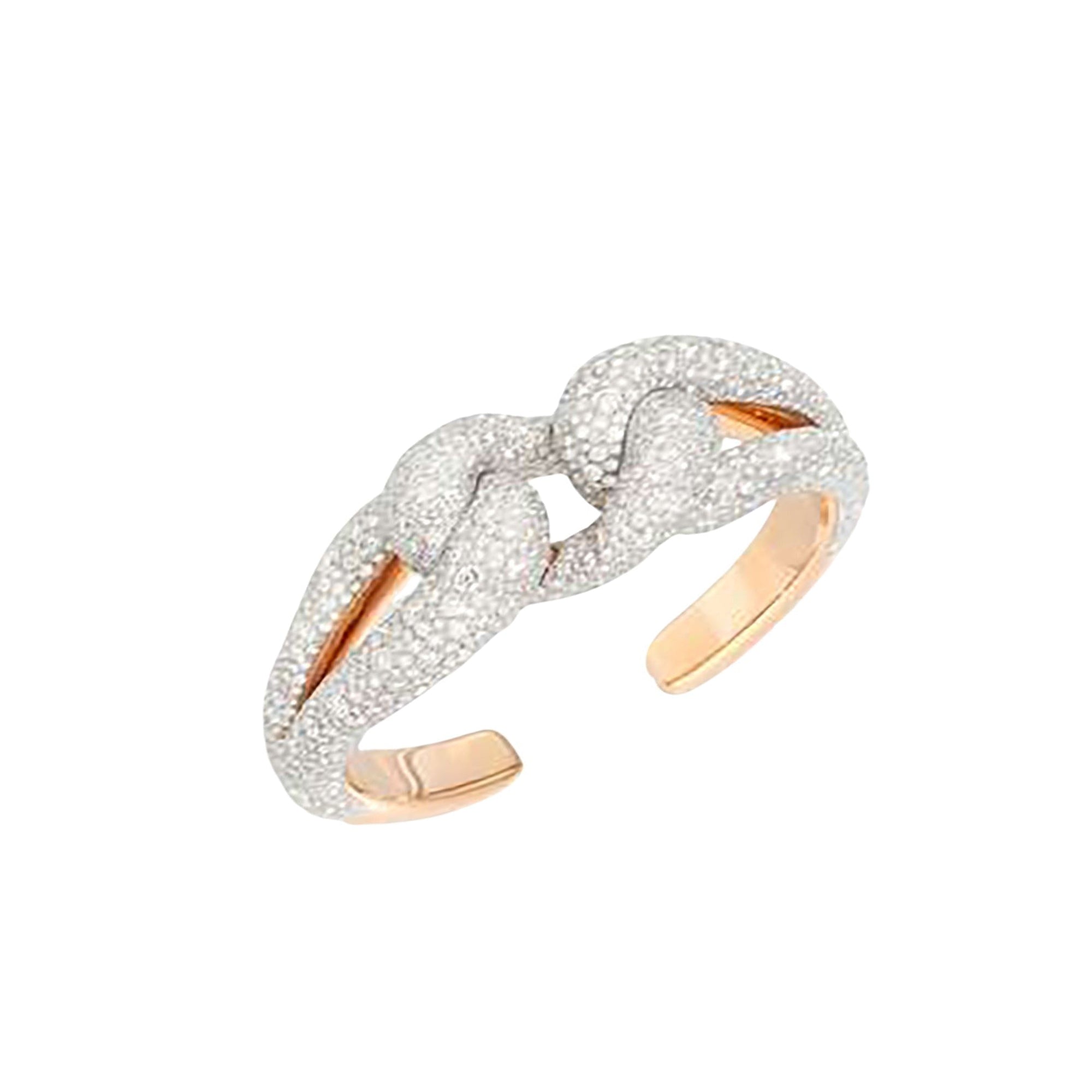 Bracelet Catene en Or rose 18K & Diamant