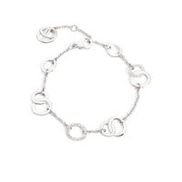 Brera Chain Bracelet in 18K White Gold & Diamond