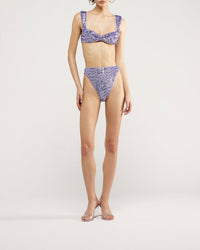 Maillot deux pièces à paillettes - Lilac