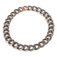 Collier Catene en Or rose 18K & Diamant