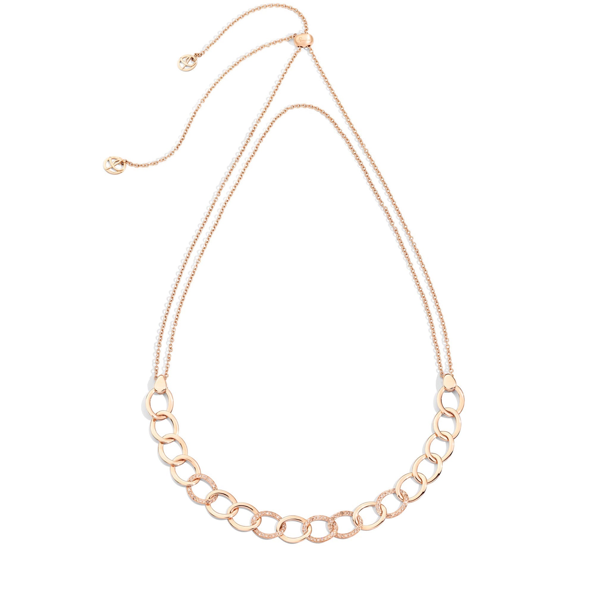 Collier Brera en Or rose 18K & Diamant