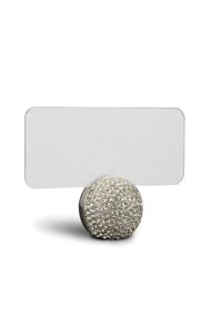 Coffret de 6 sphères marque-places Pavé - Argent