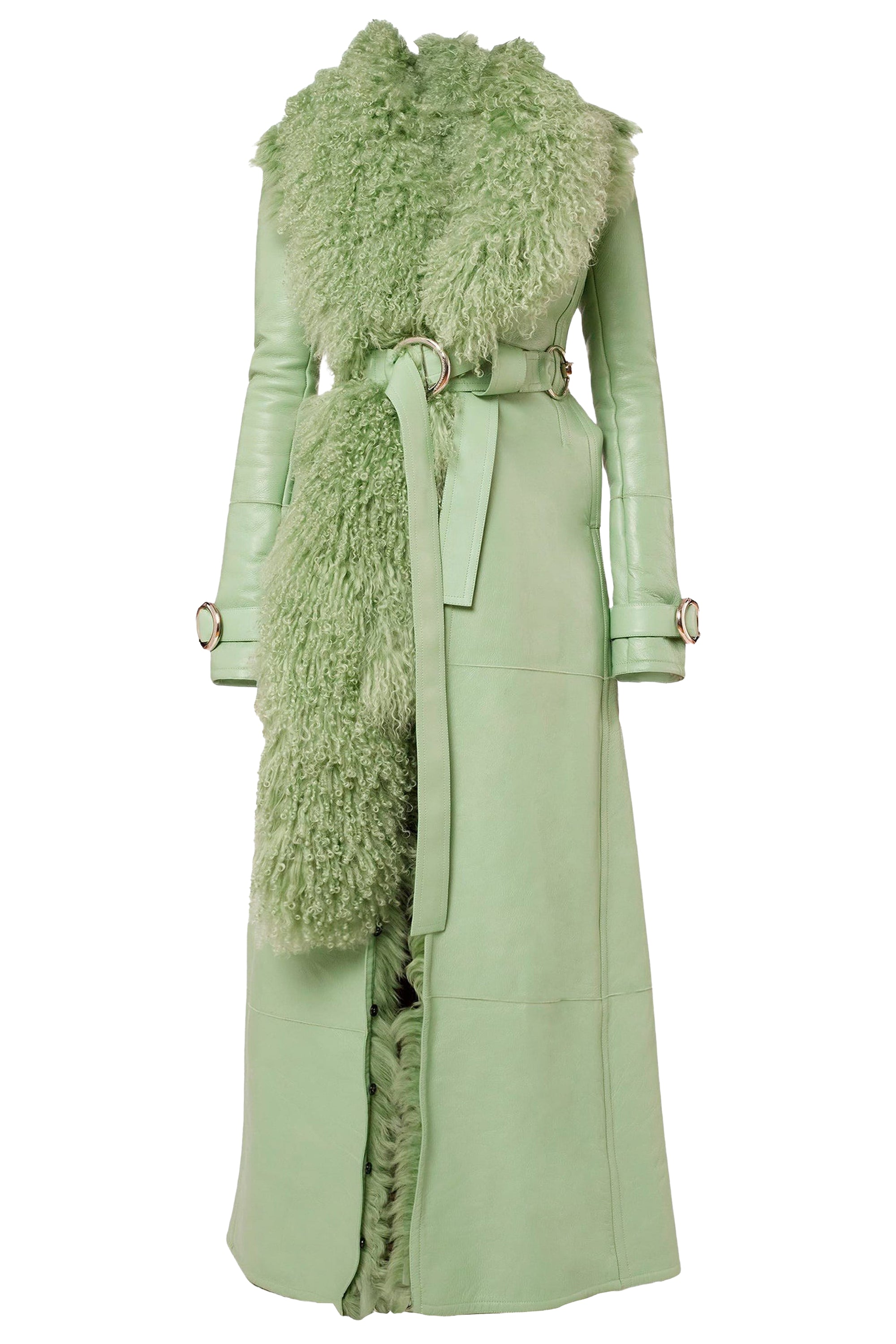 Long wool coat - Almond
