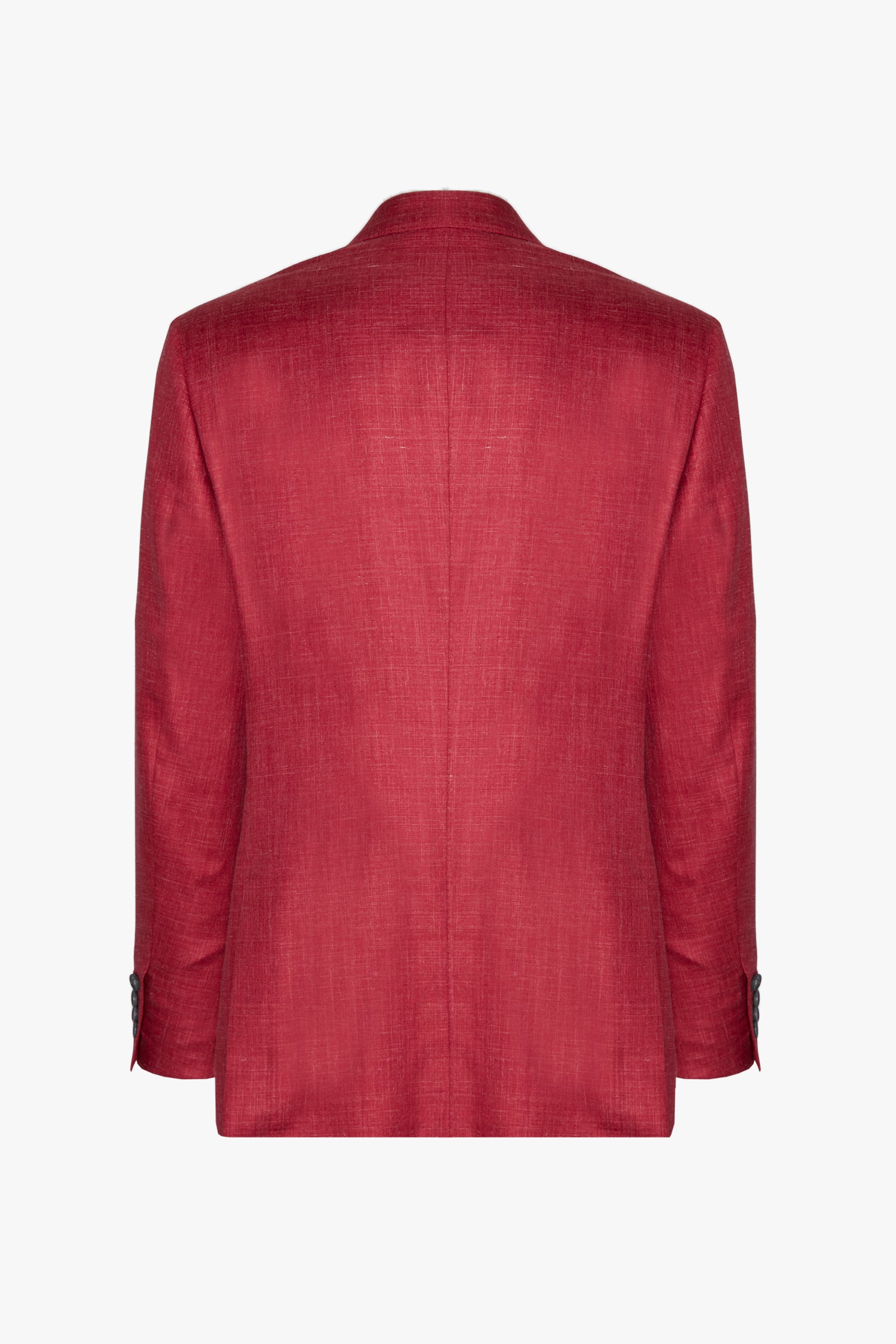 Blazer à double boutonnage en soie - Rouge