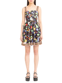 Robe courte à motifs - Black Mix