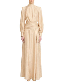 Robe à motif tissé en soie - Doeskin
