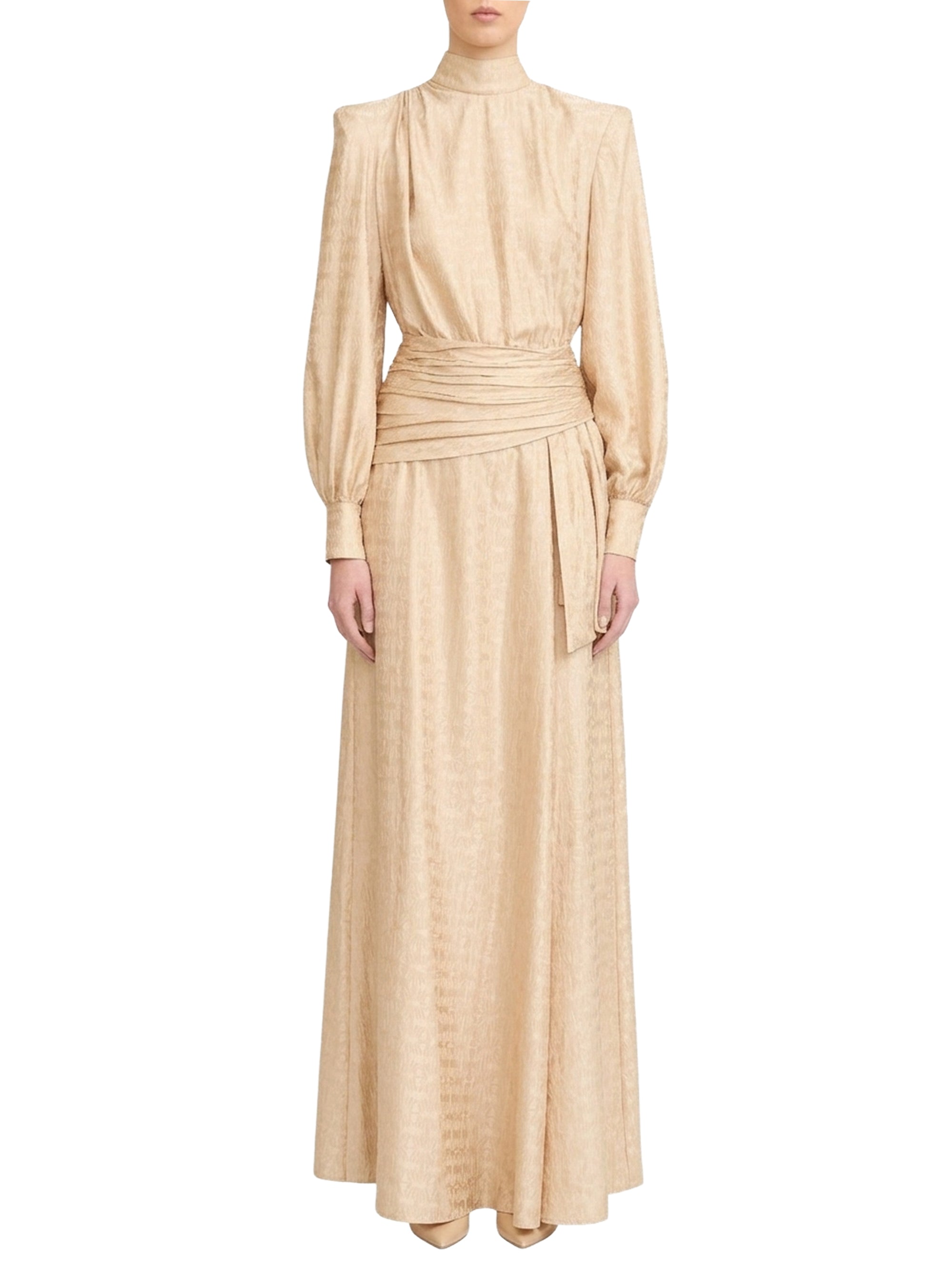 Robe à motif tissé en soie - Doeskin