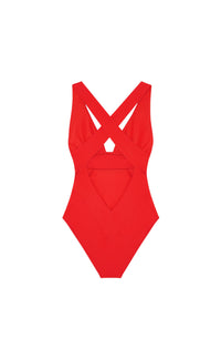 Maillot de bain une pièce Capri - Rouge