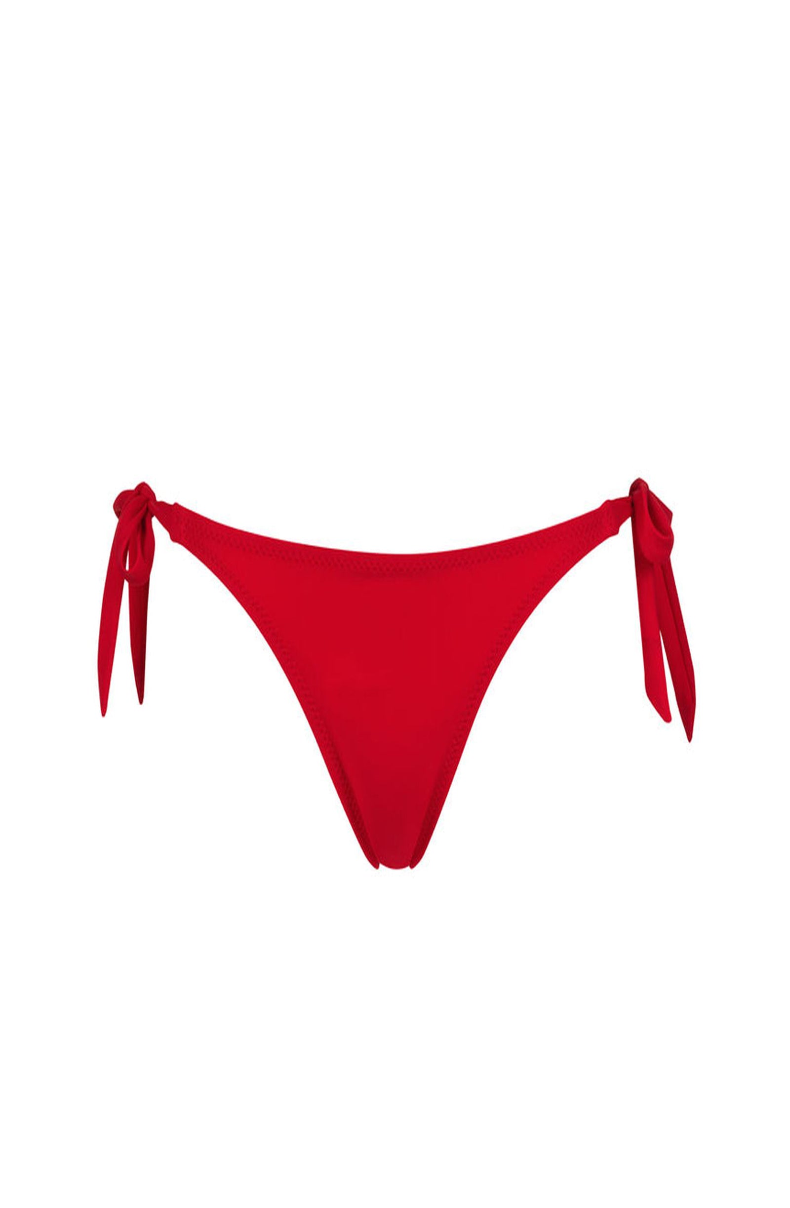 Onyx Bikini Briefs with adjustable bows - Red