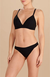 Sacha tanga bikini bottoms - Black