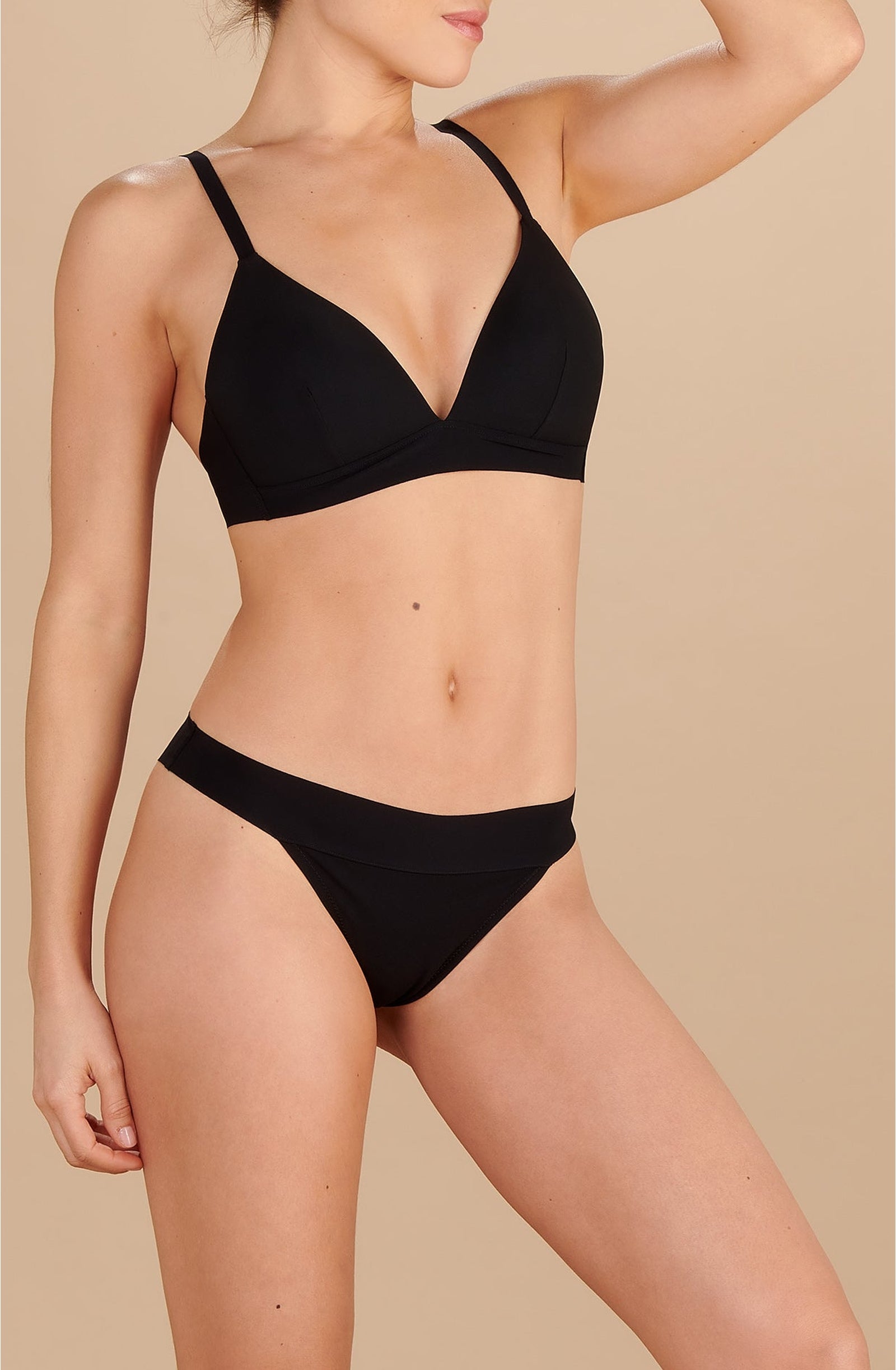 Sacha tanga bikini bottoms - Black
