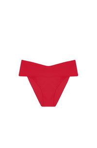Wina High-Waisted V Bikini Brief - Red