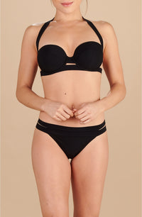 Lyana openwork bikini top - Black