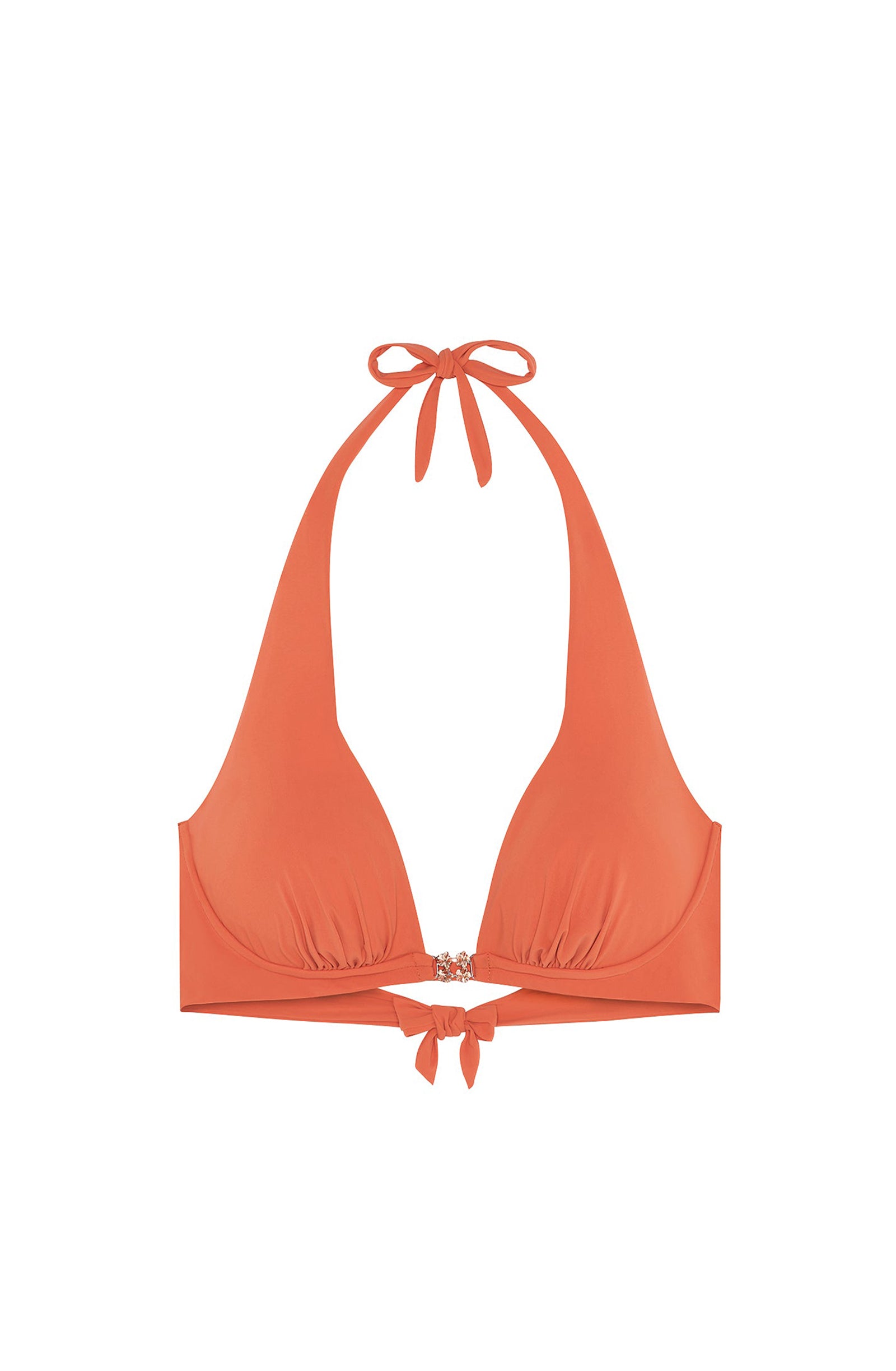 Haut de bikini à armatures et bijoux Abryan - Paprika
