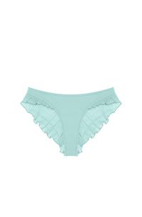 Alala string bikini bottoms with ruffle - Aqua