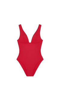 Avany one-piece swimming costume - Red