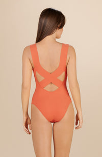 Maillot de bain une pièce Ayos - Paprika