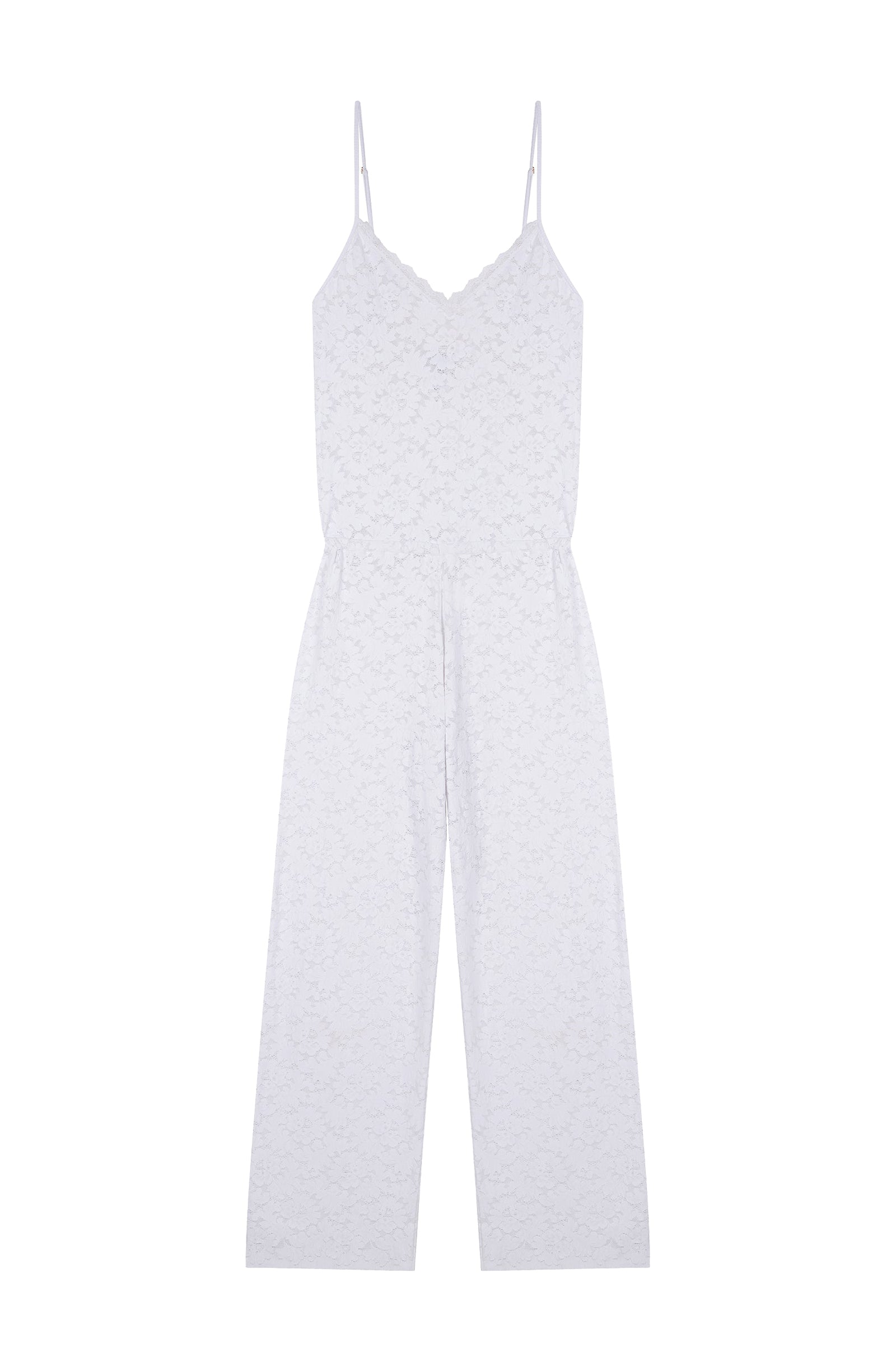 Combinaison Carisse en dentelle - Blanc