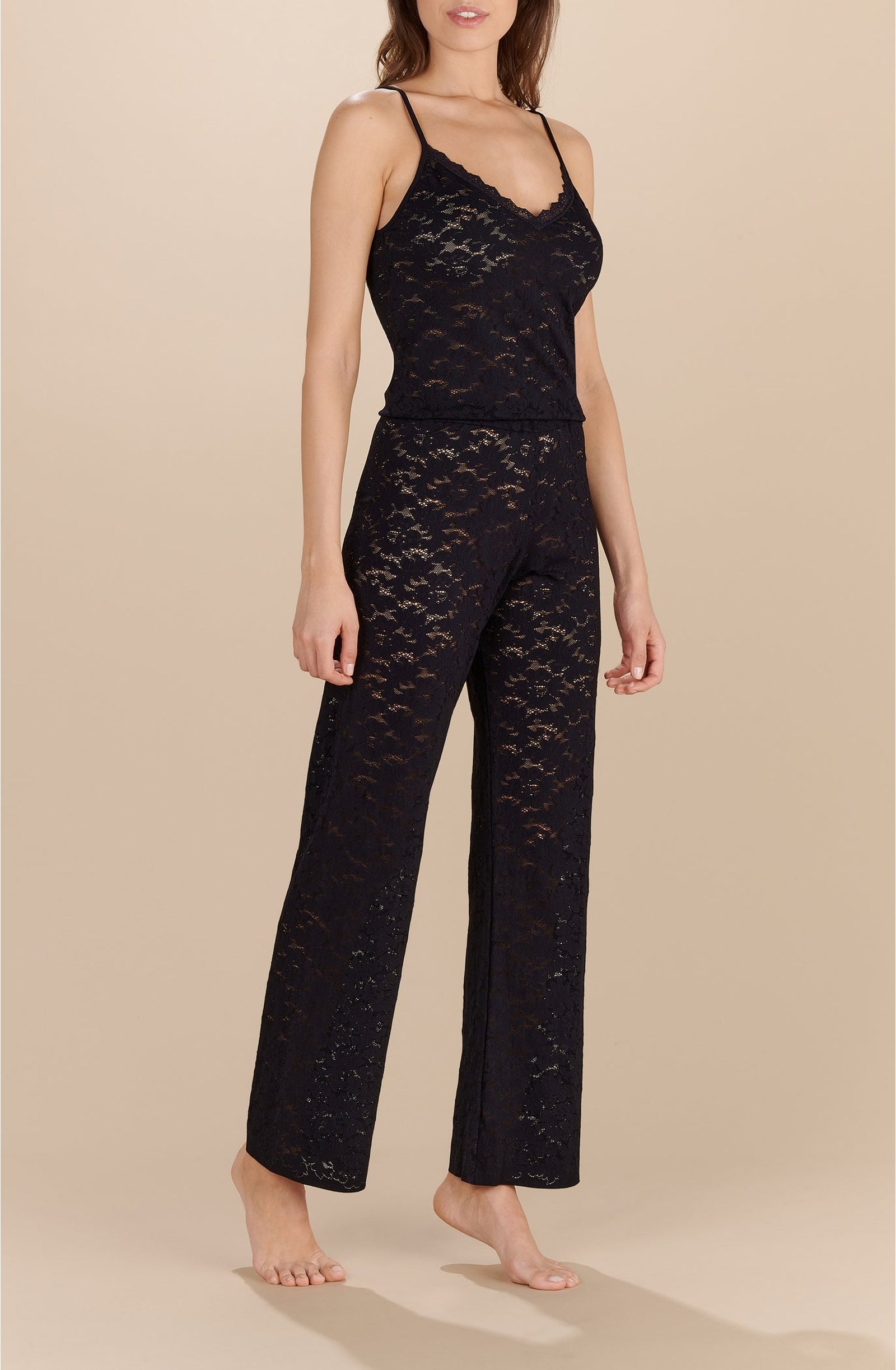 Combinaison Carisse en dentelle - Noir
