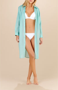 Robe-chemise Cassandre - Aqua