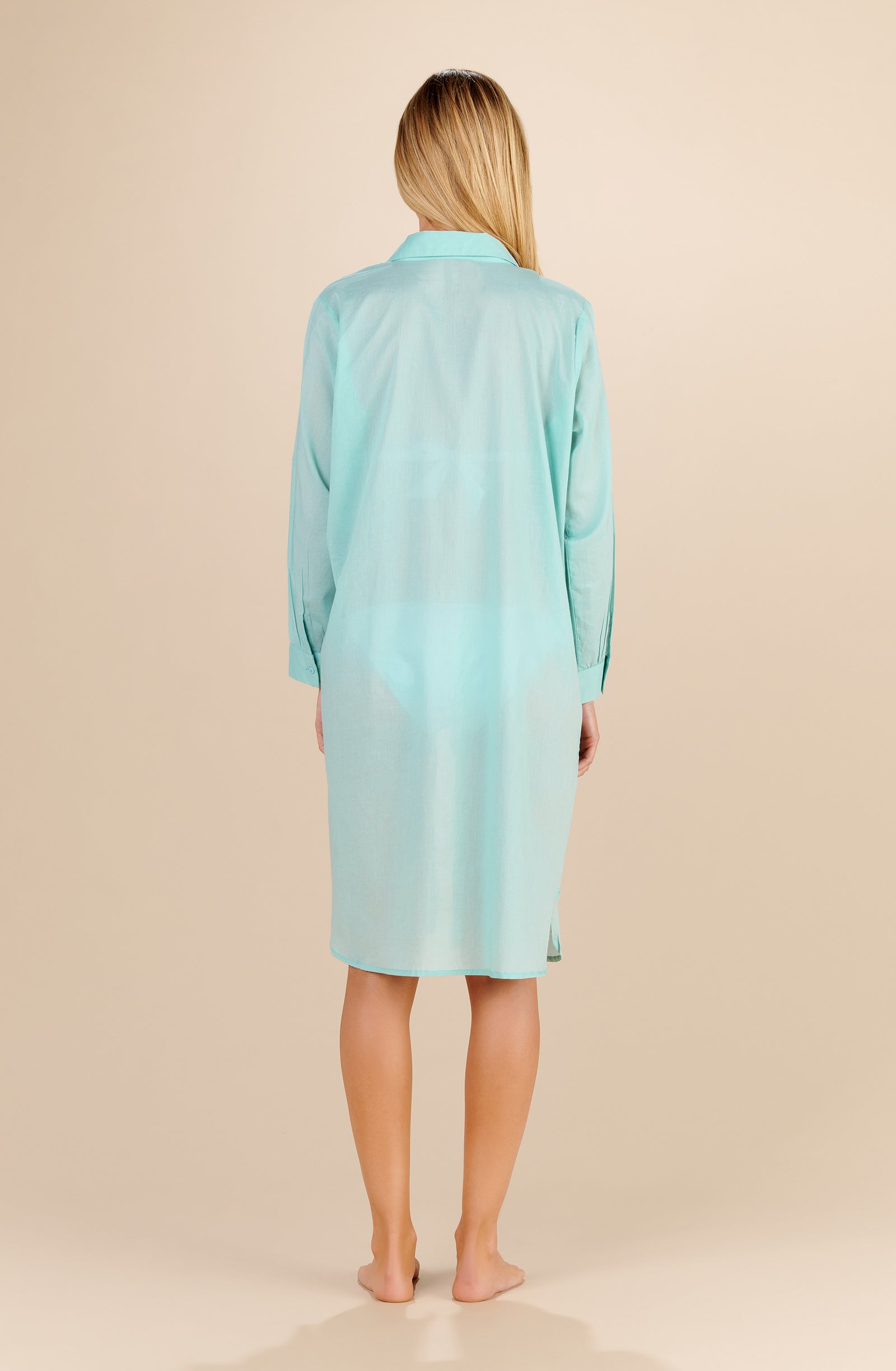 Robe-chemise Cassandre - Aqua