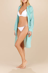 Robe-chemise Cassandre - Aqua