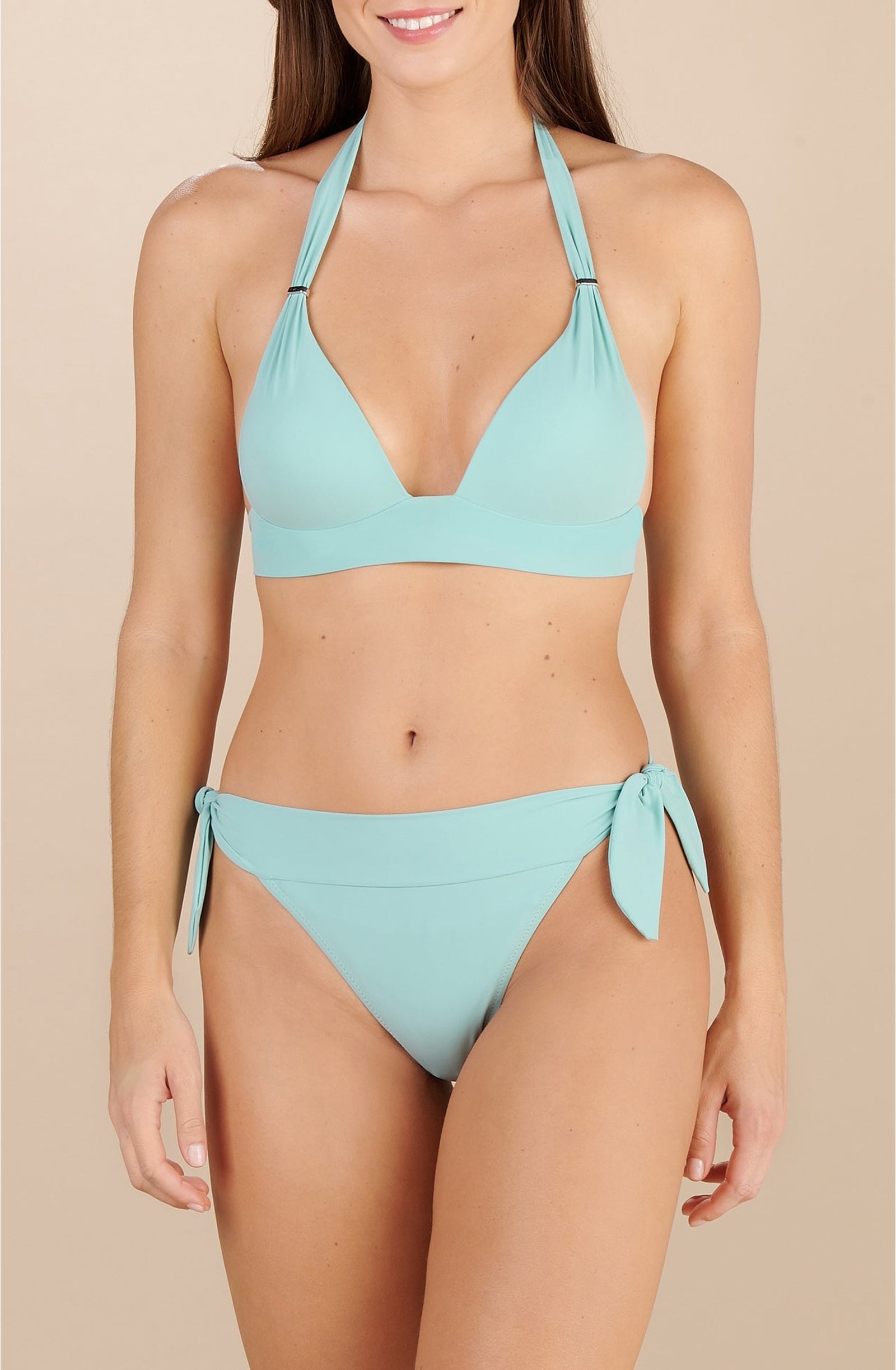 Diva Bas bow bikini bottoms - Aqua