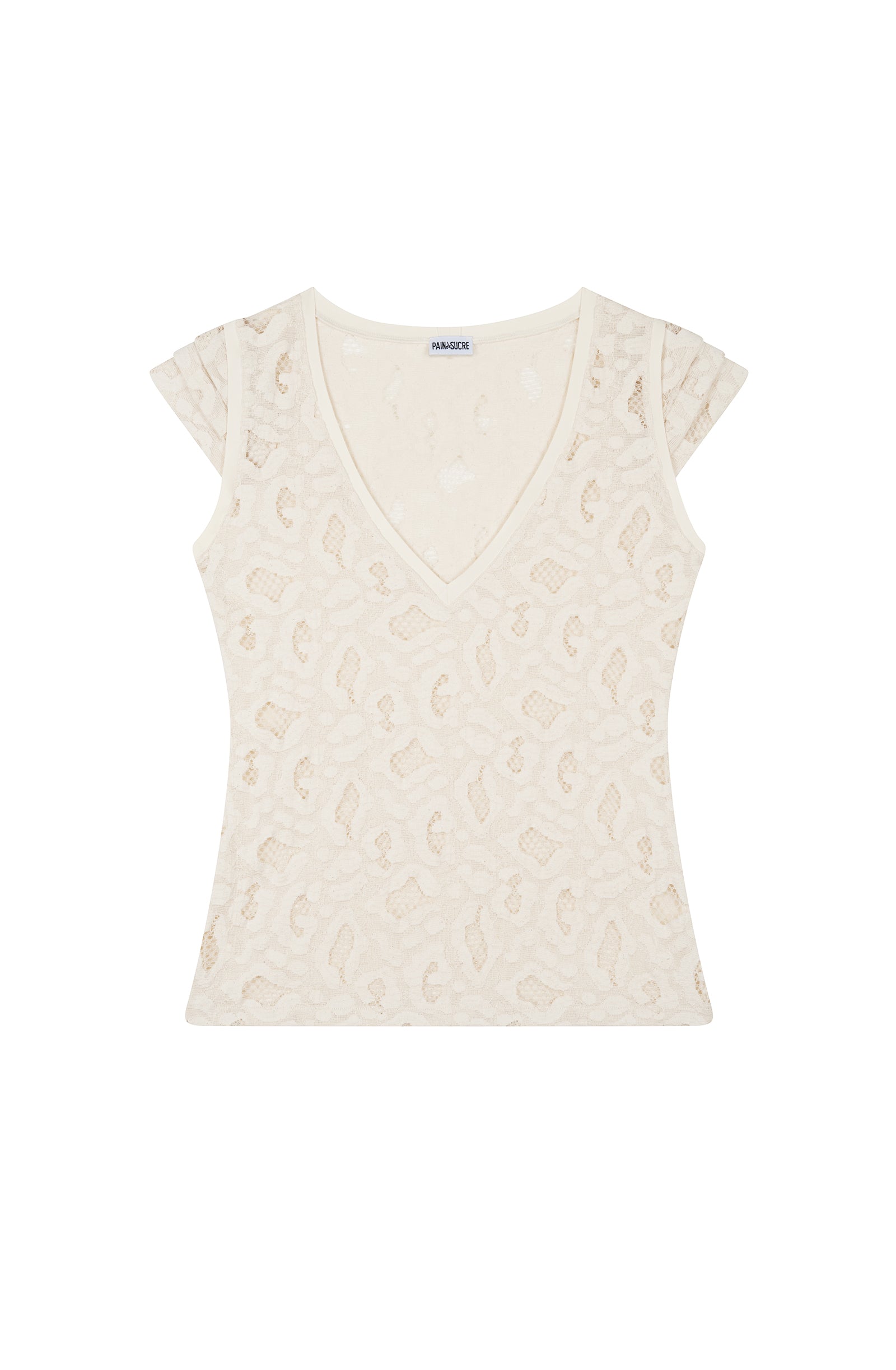 T-shirt Ilyes en dentelle - Ecru