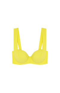 Haut de bikini à balconnet Julya - Jaune
