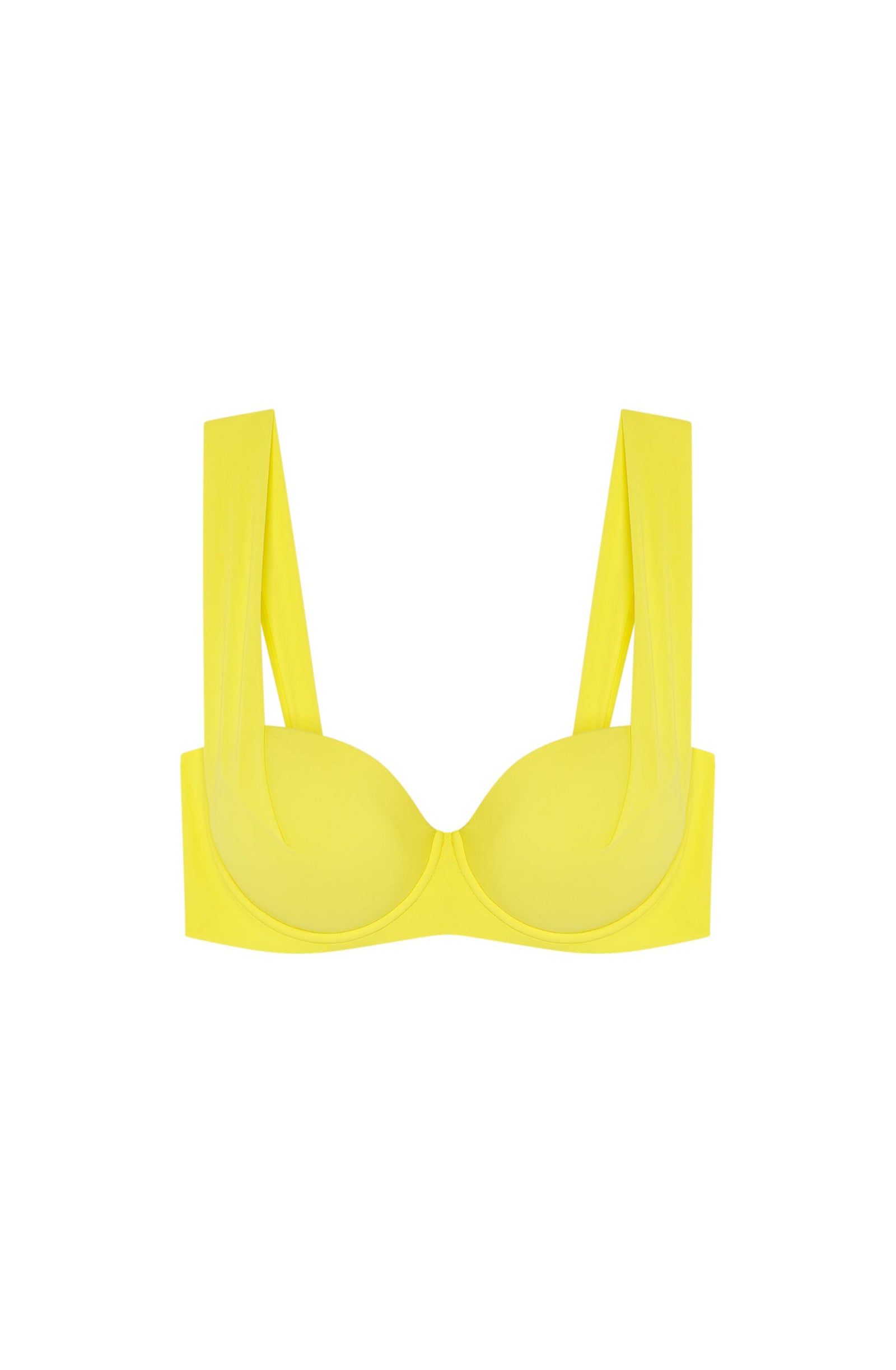 Haut de bikini à balconnet Julya - Jaune
