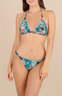 Laia strappy bikini bottoms - Blossom