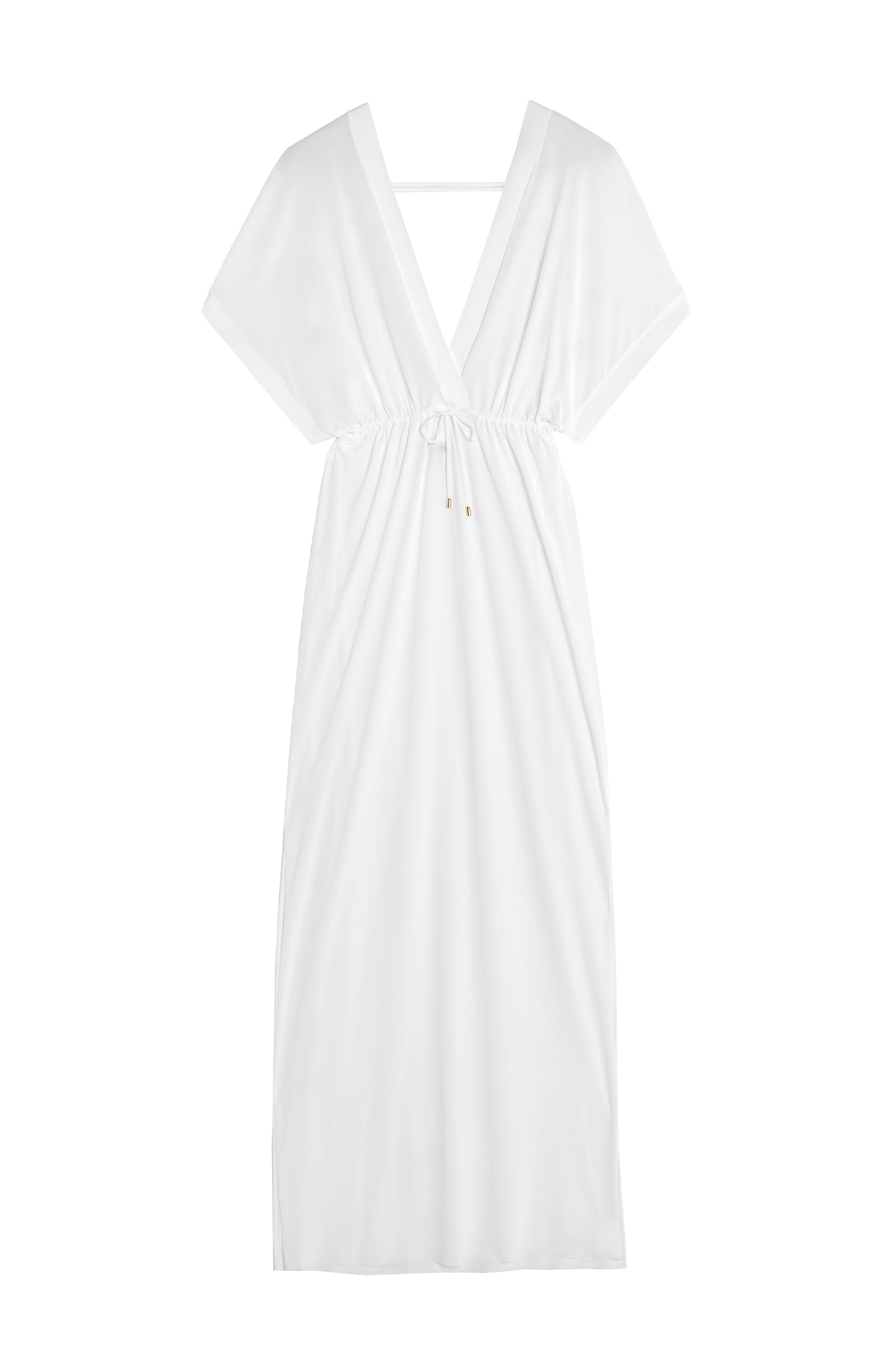 Robe longue fendue sur les côtés - Blanc