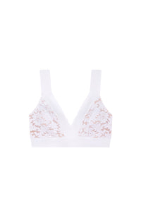 Soutien-gorge brassière Nio en dentelle - Blanc