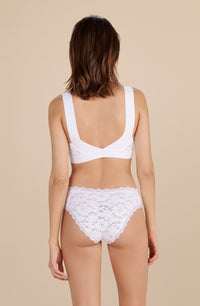 Soutien-gorge brassière Nio en dentelle - Blanc