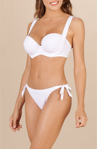 Nyxi balconette bikini top - White