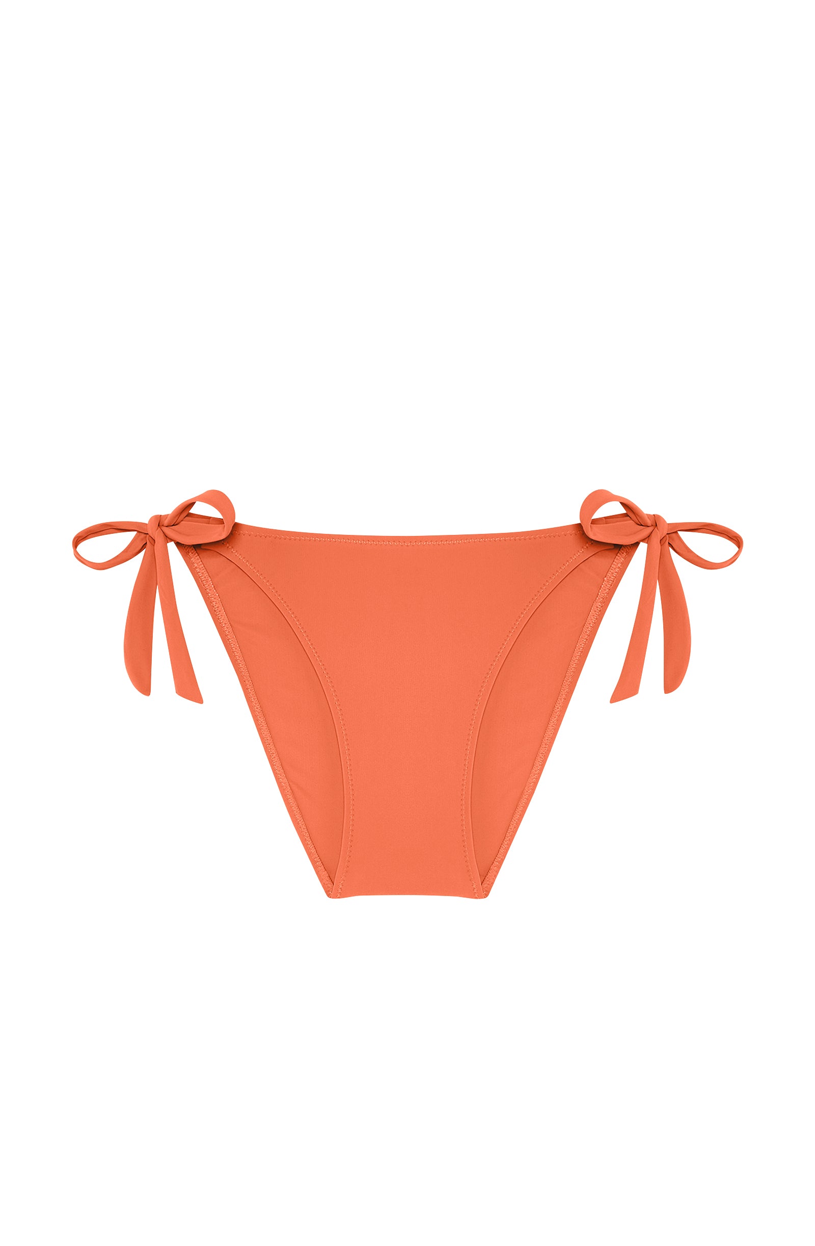 Onyx Bikini Briefs with adjustable bows - Paprika