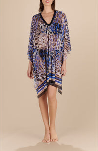 Paddy dress in printed tulle - Amazonia